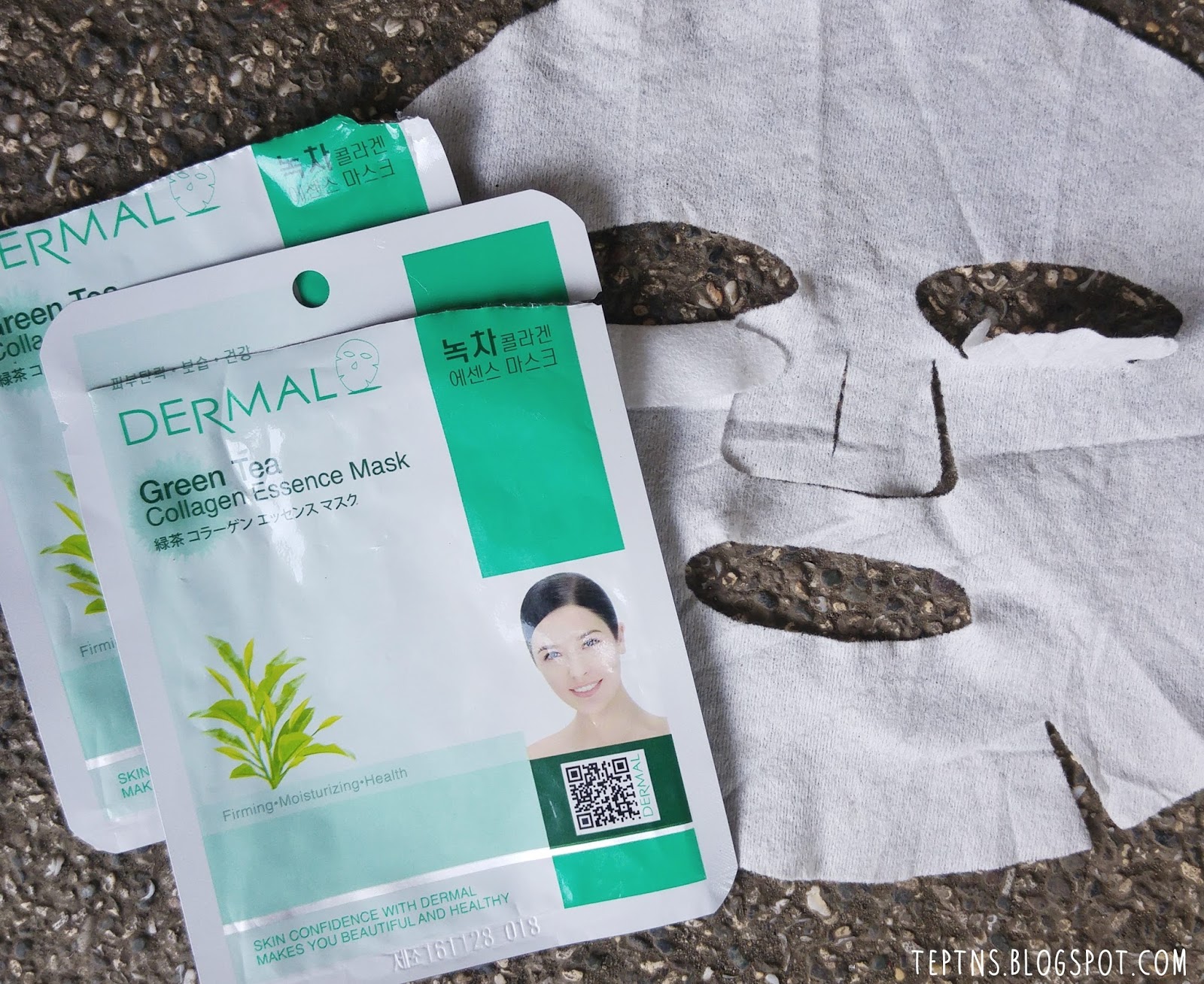 Dermal Green Tea Collagen Essence Mask Review Tep Tries New Stuff
