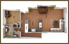 3D  Interior House Plans India