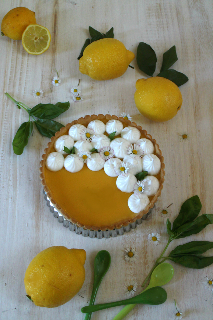 lemon-basil-tart, tarta-de-limon-y-albahaca
