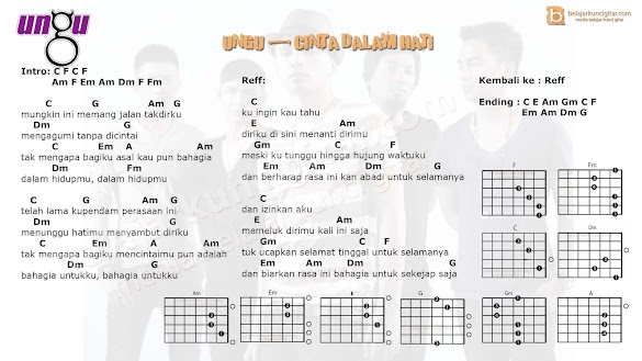 Lirik Lagu Ungu Cinta Dalam Hati Dan Kunci Gitar
