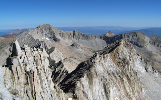 From the summit of Snowmass Mountain looking towards Capitol Peak 