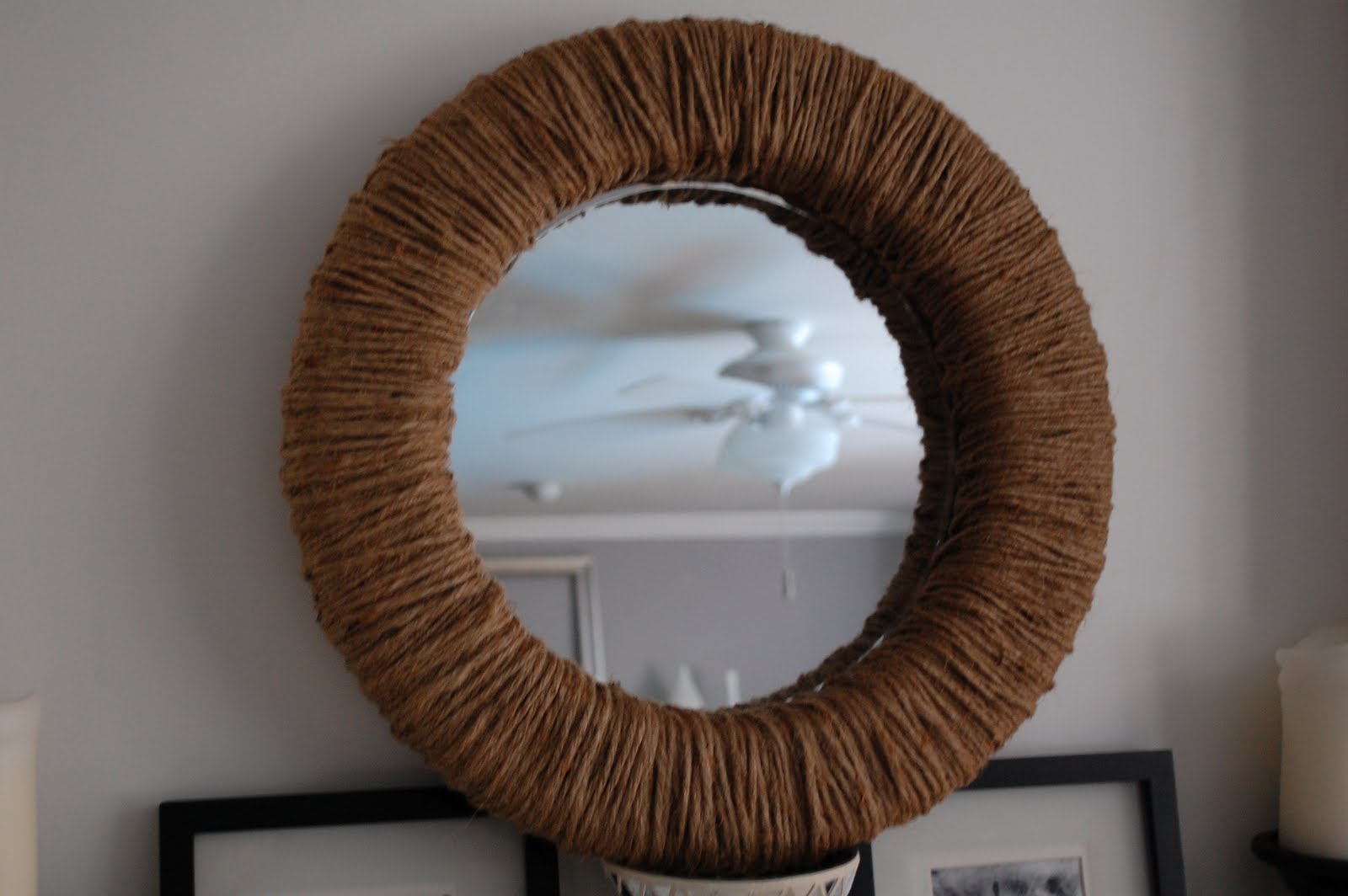 How Sweet It Is DIY Jute Mirror Tutorial