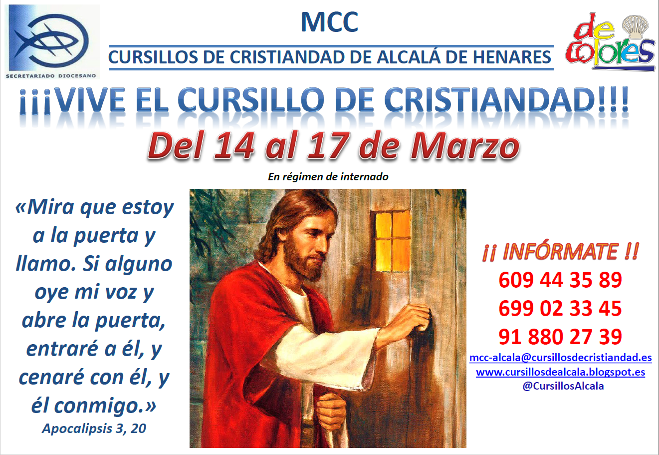 CURSILLOS DE CRISTIANDAD DE ALCALÁ PARA QUIÉN ES EL CURSILLO