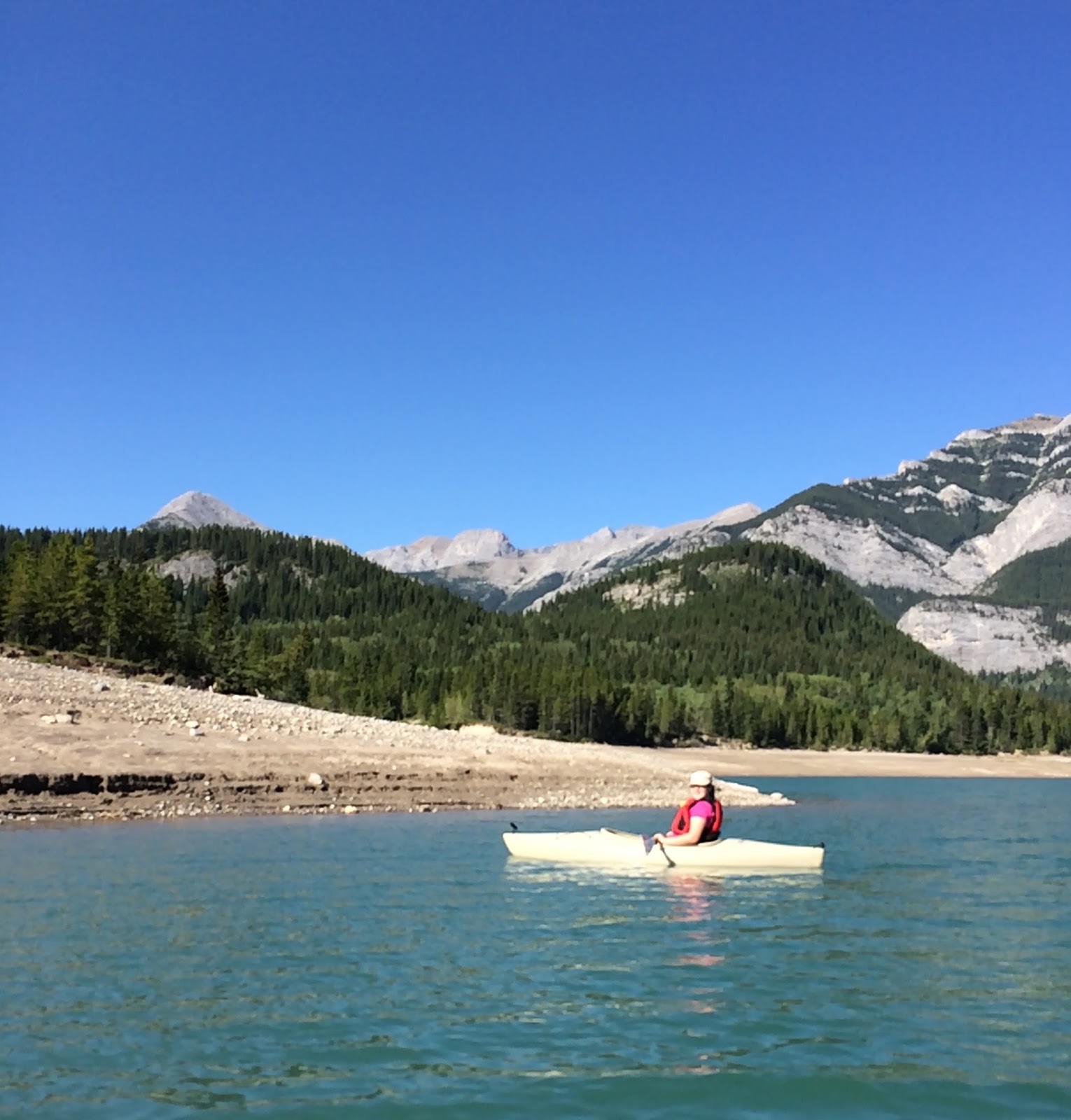 Canoeing Around Edmonton, Alberta, Canada Barrier Lake, Kananaskis