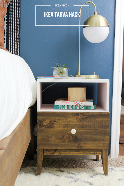 Ikea Tarva Night Stand Hack featured at Talk of the Town - www.knickoftime.net