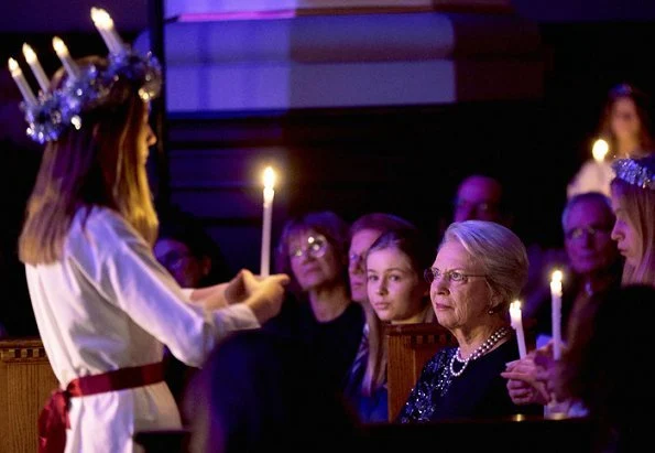 Princess Benedikte attended Copenhagen Girls' Choir's (Sankt Annæ Pigekor) Christmas concert at Church of the Holy Spirit in Copenhagen