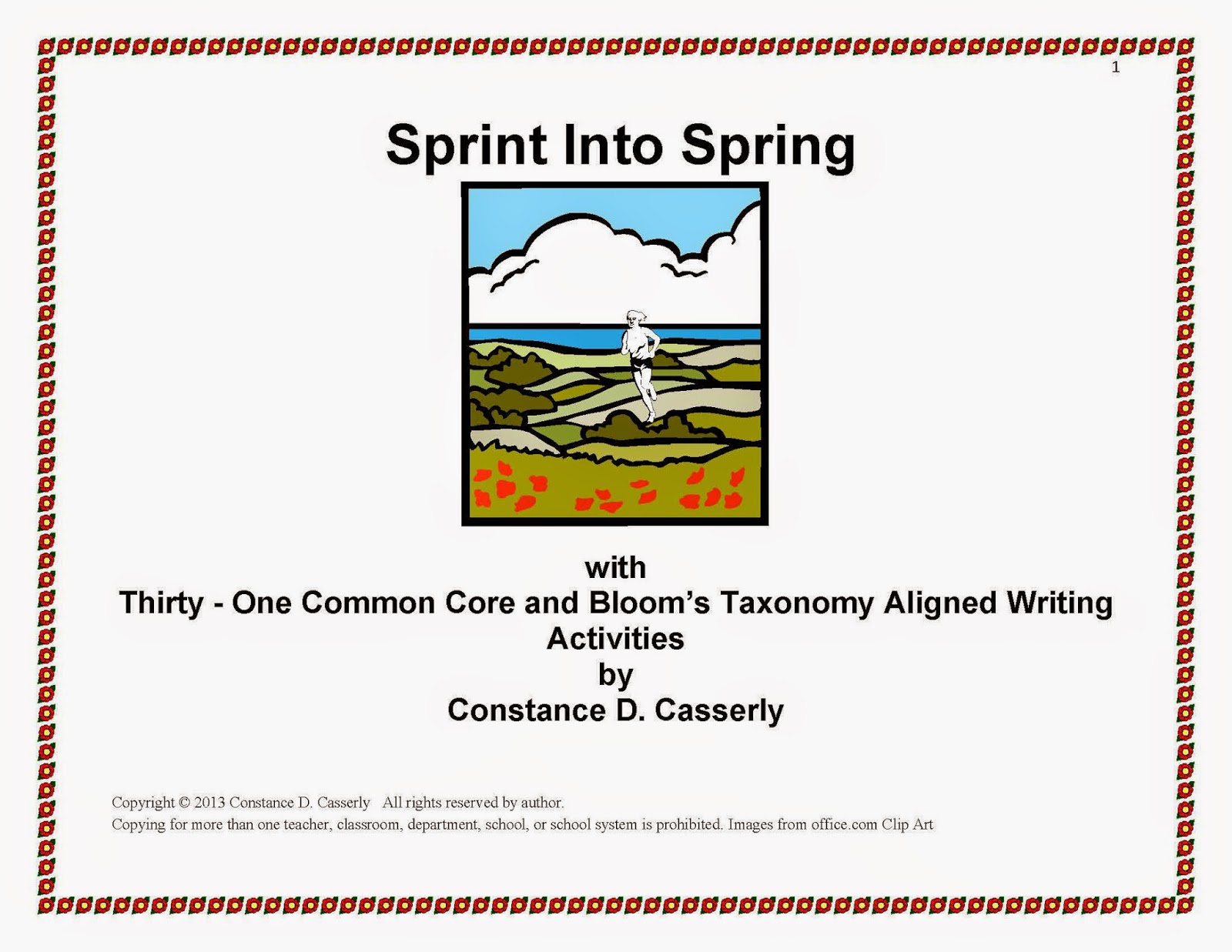 31 ELA Writing Activities - "March Maneuvers - Sprint Into Spring"