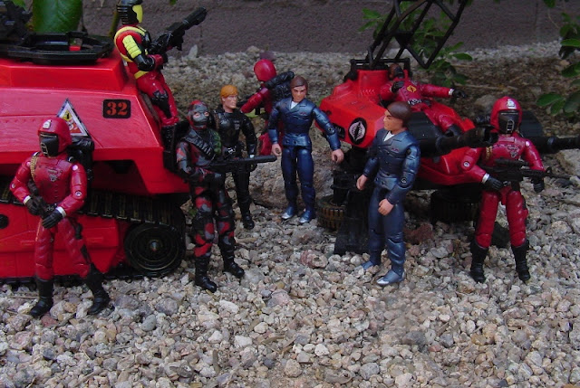 1993 Crimson Guard Commander, Battle Corps, 2004 Comic Pack Cobra Commander, 2005 Crimson Guard, 1983 Hiss Tank, Tomax and Xamot