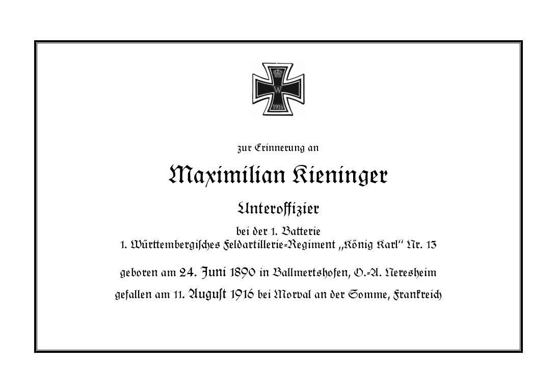 Württembergischer WeltkriegsBlog 11. August 1916