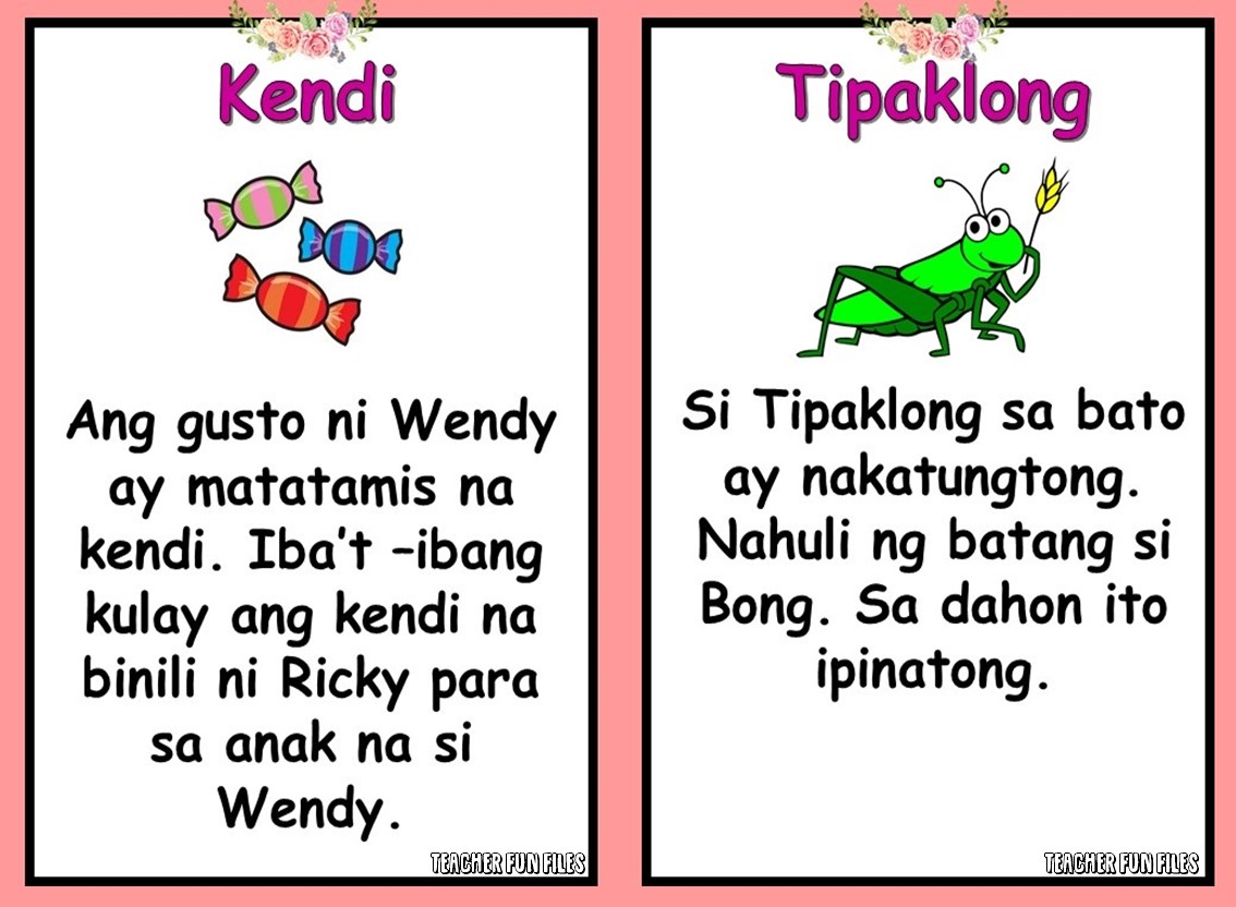 kinder worksheet reading tagalog kind worksheets - teacher fun files