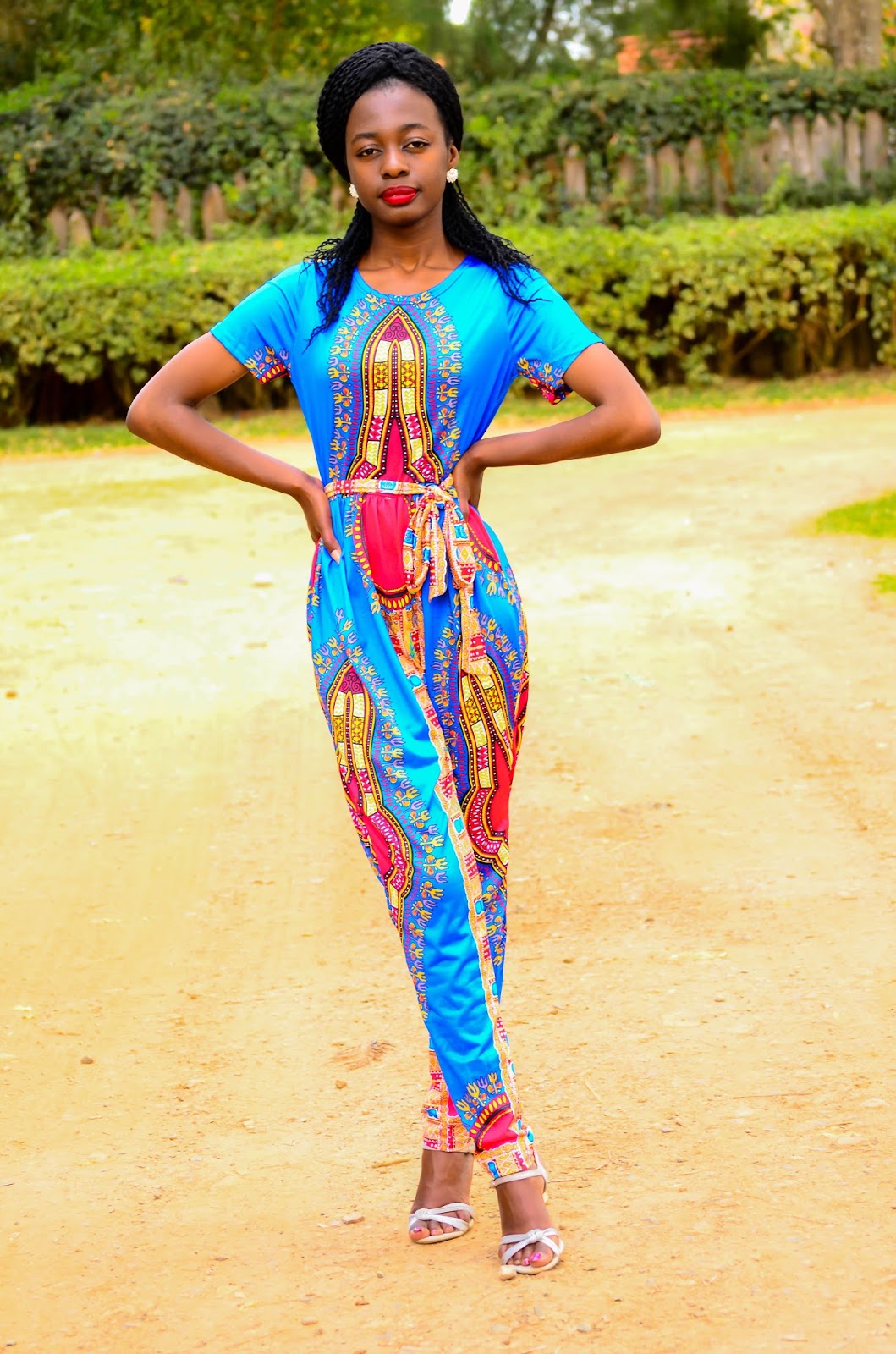 Ethnic Print Jumpsuit
