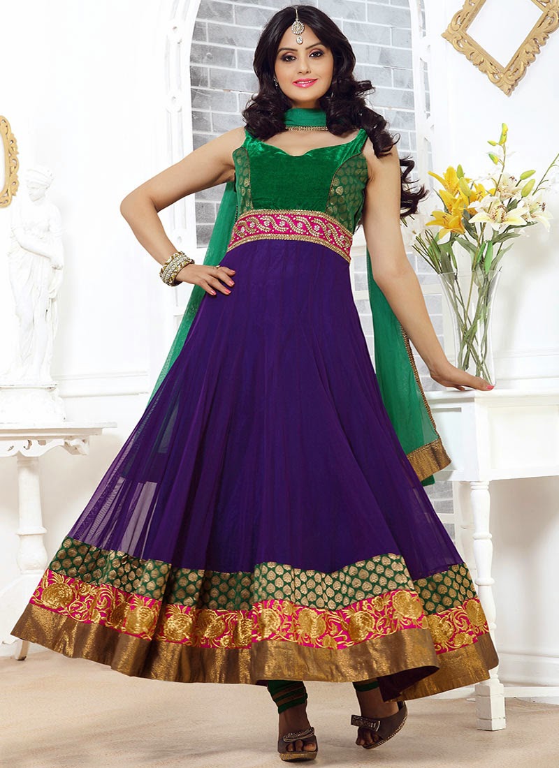 New fashion Exuberant Anarkali Suits | ready-made embroidered anarkali ...