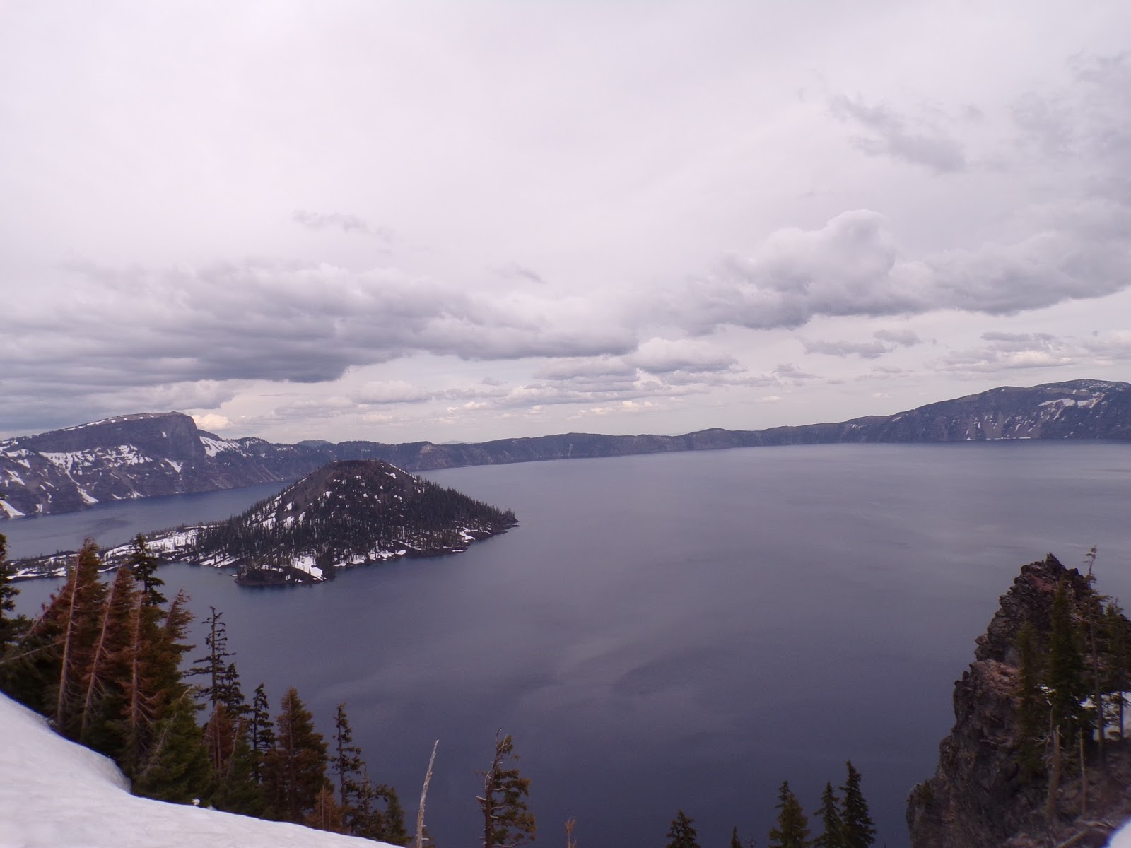 Snow at Crater Lake National Park!