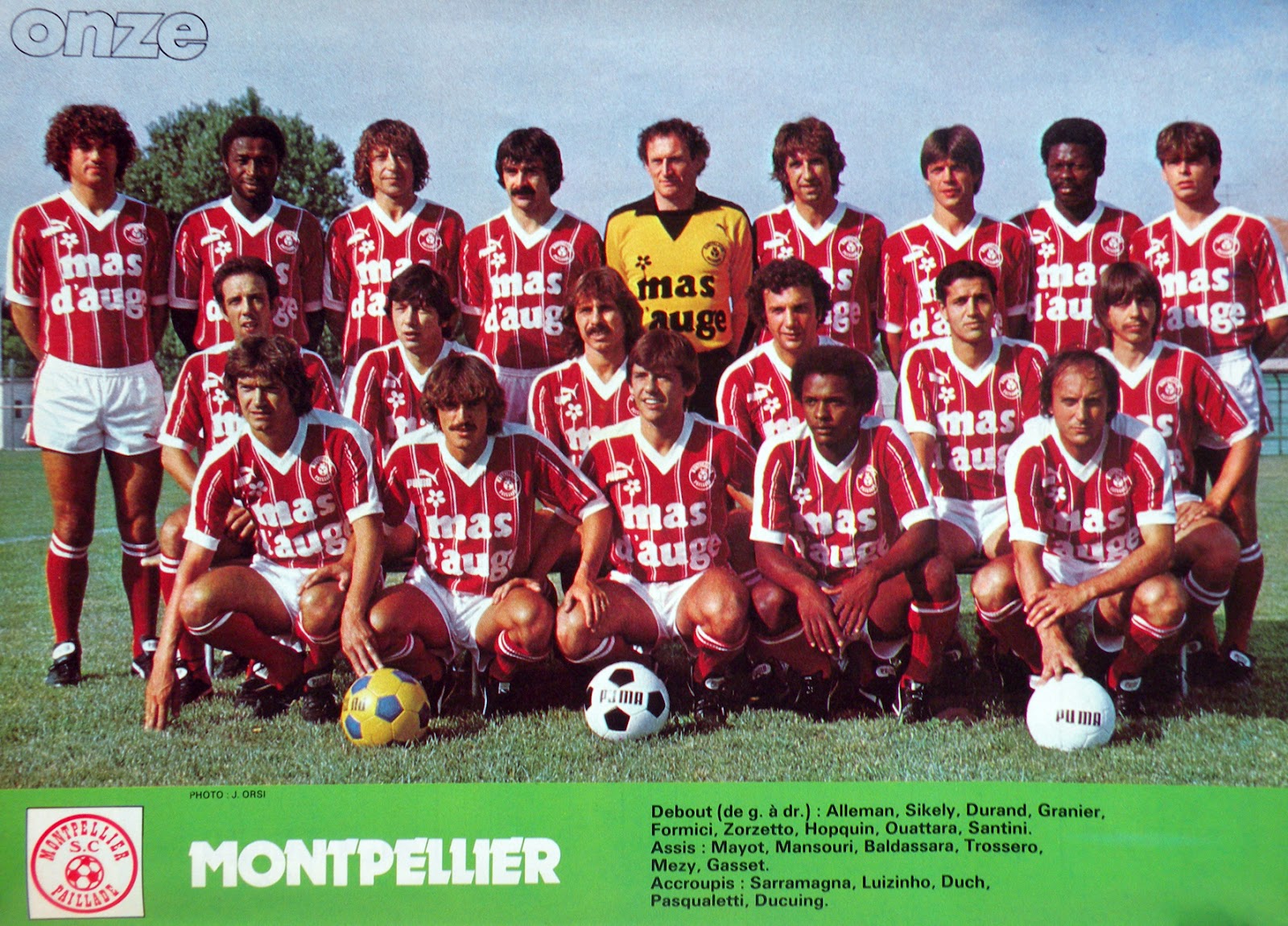 MONTPELLIER LA PAILLADE 198182. By Panini.