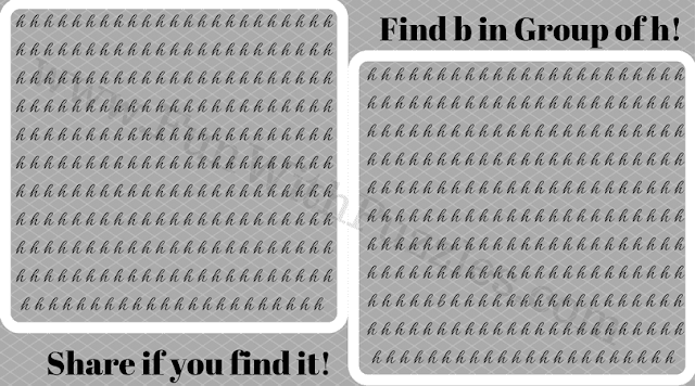 Finding b in Group of h, Picture Puzzle Finding b in Group of h, Picture Puzzle