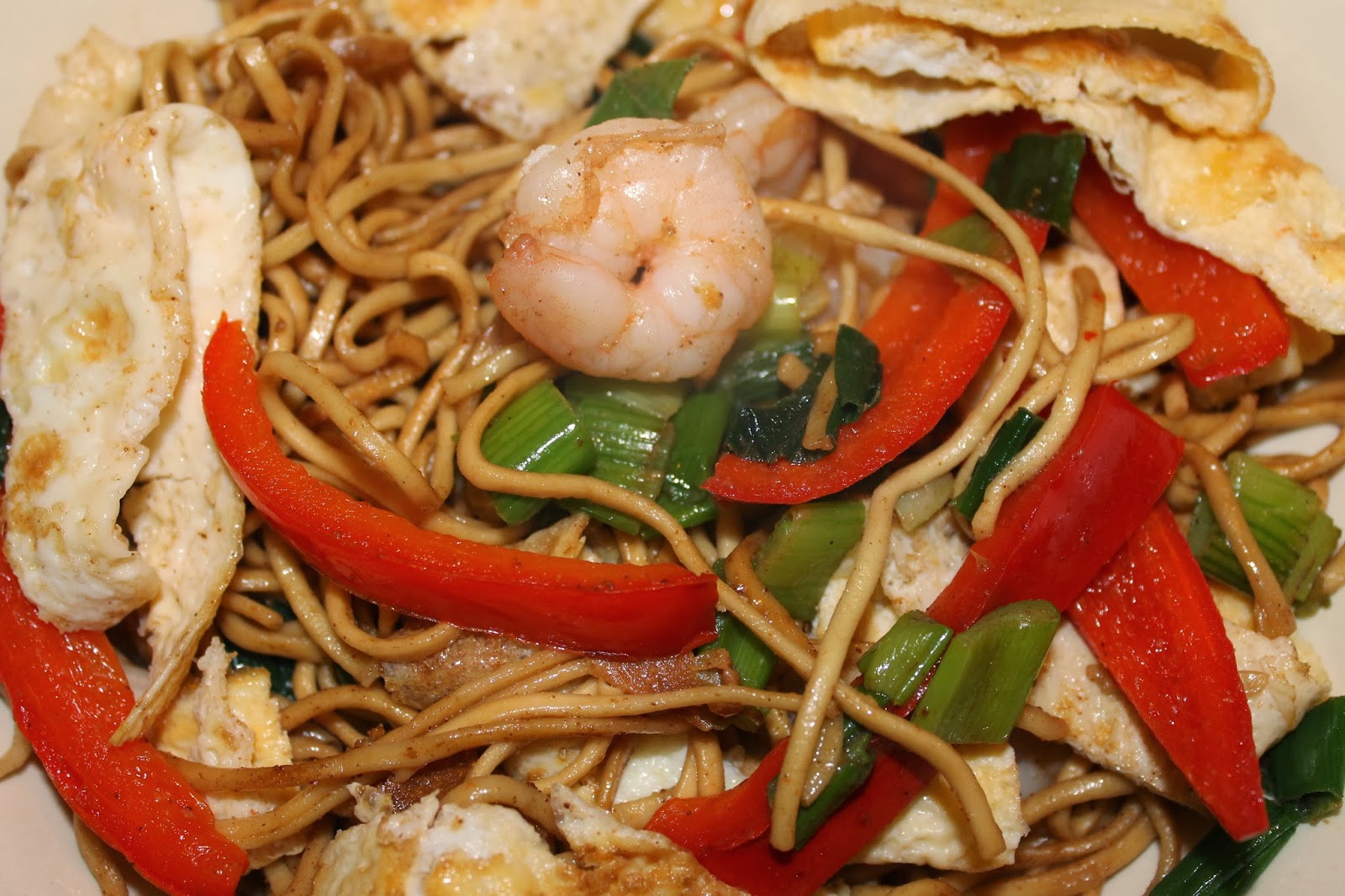 JibberJabberUK Chinese five spice prawns with omelette pancake rolls