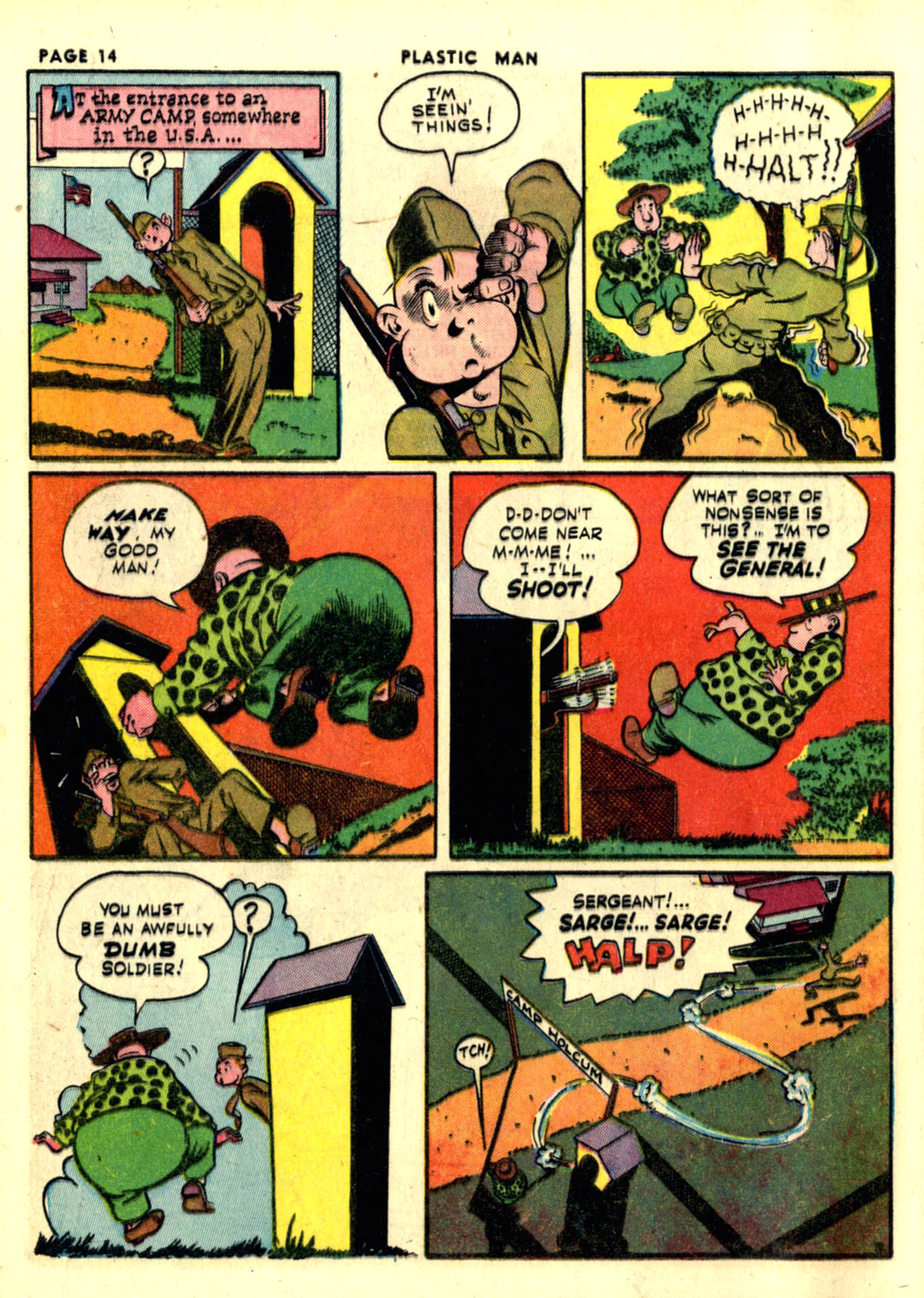 Read online Plastic Man (1943) comic -  Issue #1 - 16
