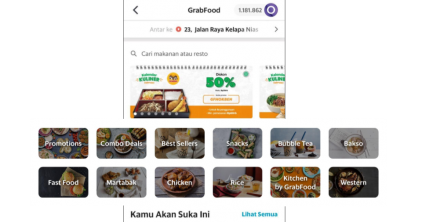 Kini Lebih Mudah Cari Makanan Di Grabfood Berkat Fitur Kategori Ragam Info Kita