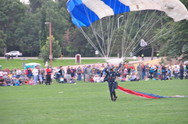 parachutes parachutists US Air Force Academy Labor Day visitingcoloradosprings.filminspector.com