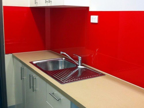 cat dapur warna merah