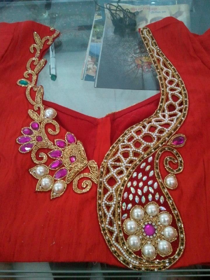 Sparkling Fashion New Maggam Work Blouses