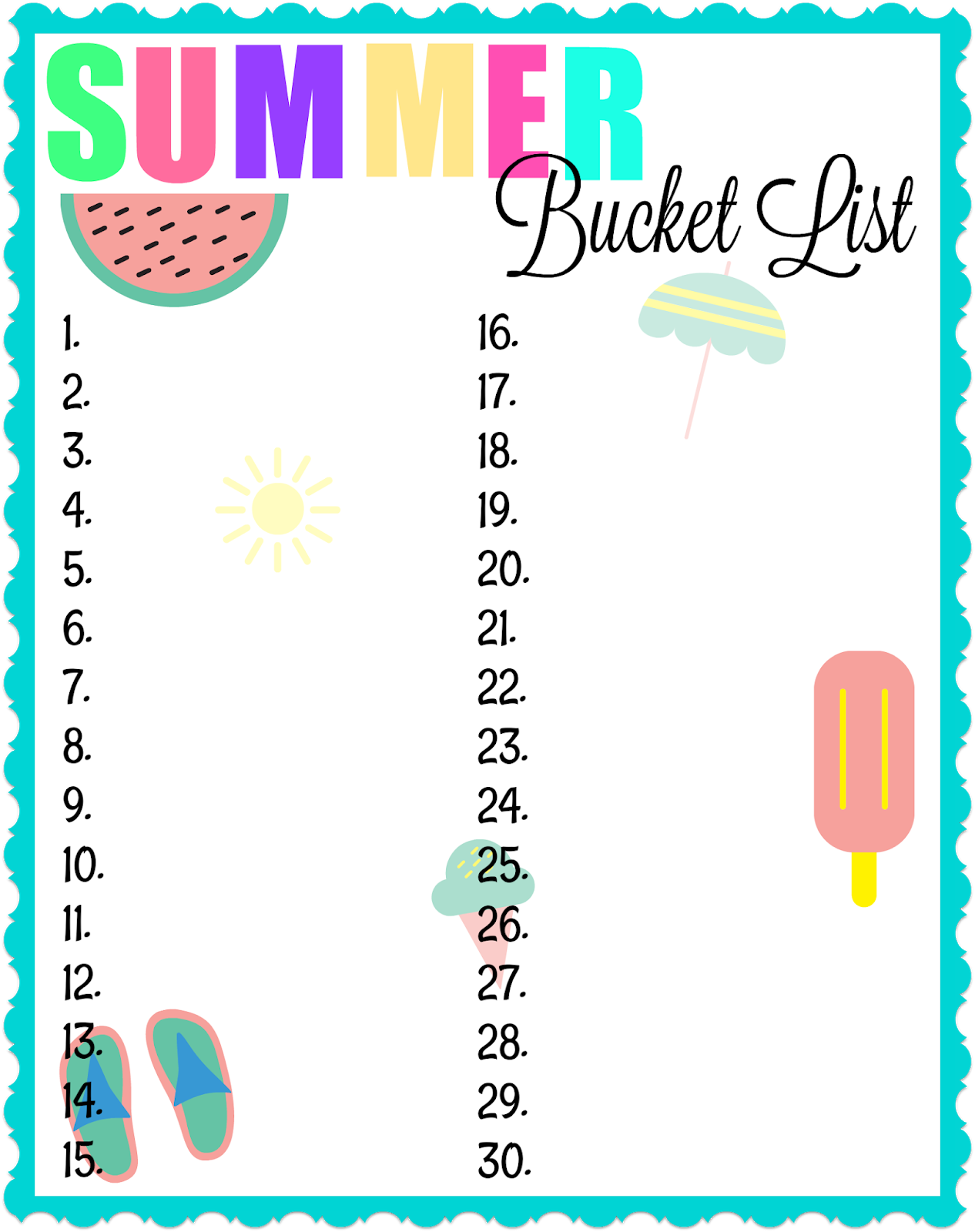 Summer Bucket List Ideas For The Family Nanny To Mommy