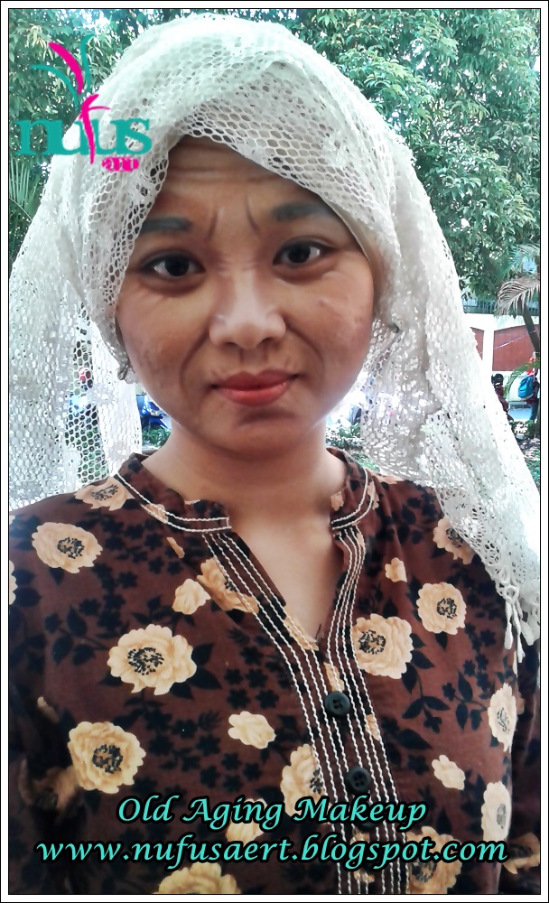 Aging Makeup atau tata rias tua oleh Nufus Art (Make up karakter