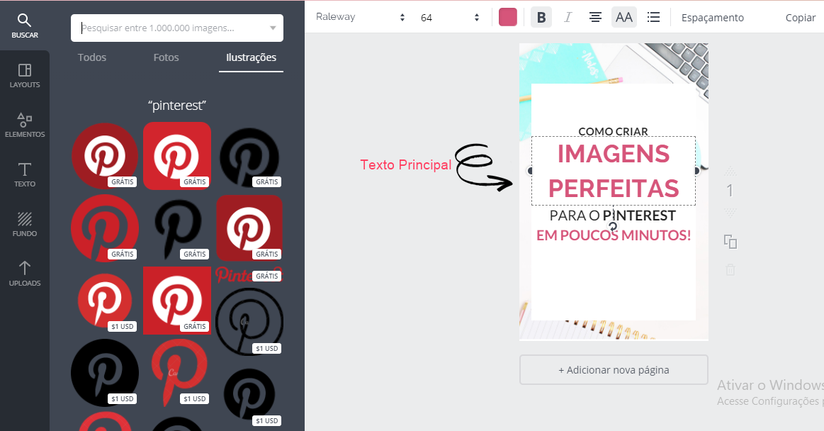 Como criar imagens perfeitas para o Pinterest em poucos minutos no Canva