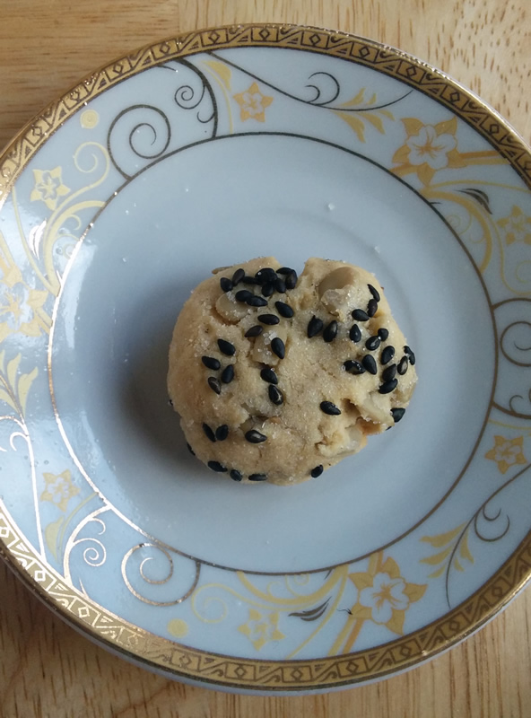 Black SesameStudded Tahini Cookies