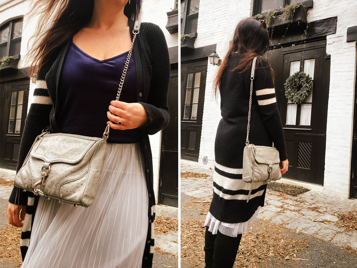 Three Outfit Ideas for Pleated Midi Skirts in Fall and Winter :: Effortlessly with Roxy