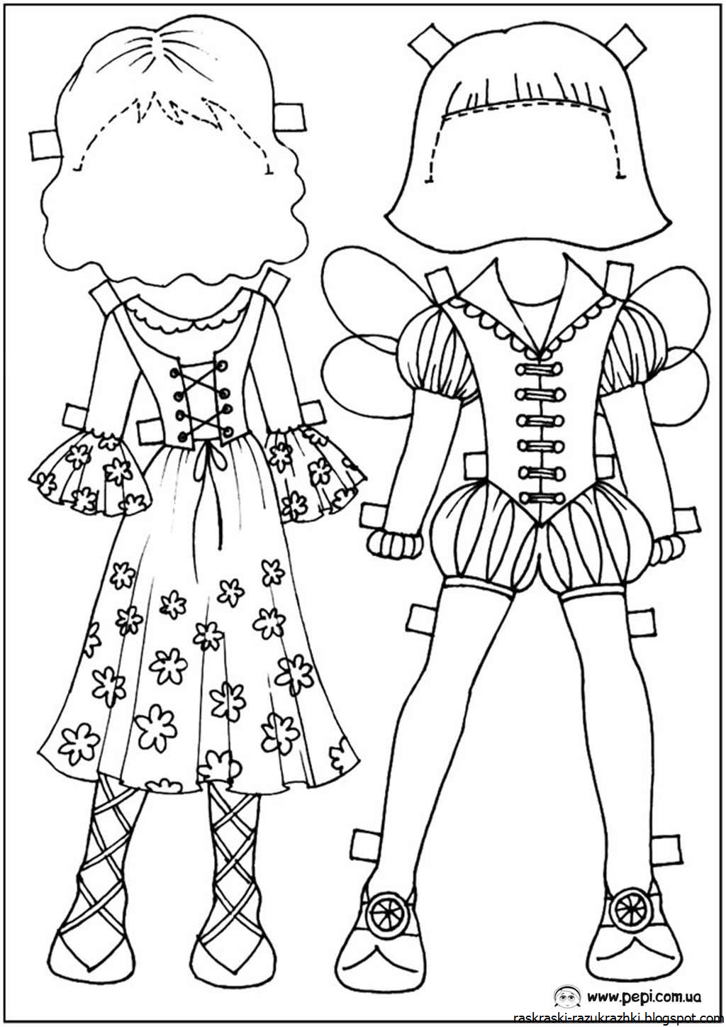 Шаблон куклы для вырезания из бумаги распечатать. Раскраска кукла. Раскраска кукла с одеждой. Раскраска куколка. Куклы раскраски для девочек.