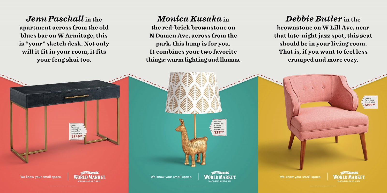 Small Spaces For Cost Plus World Market Adstasher