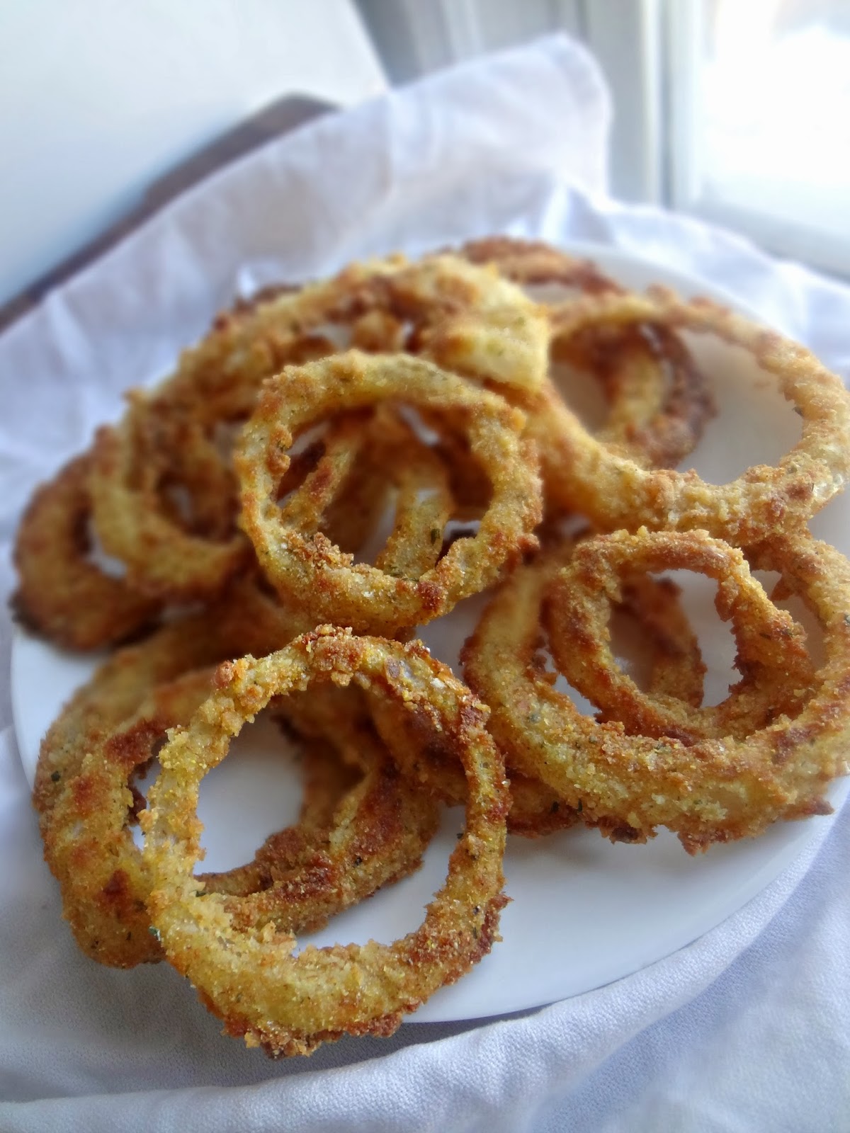 The Cooking Actress: Crispy Baked Onion Rings