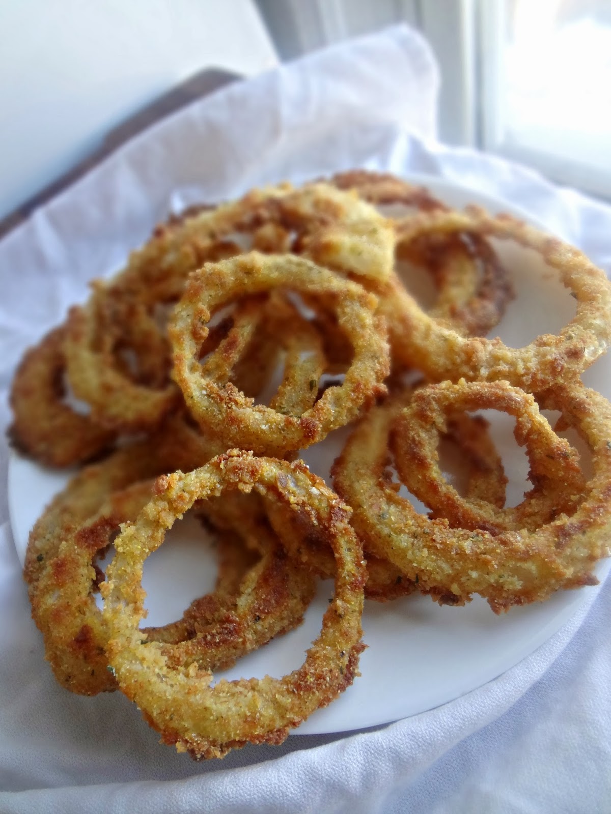 The Cooking Actress Crispy Baked Onion Rings
