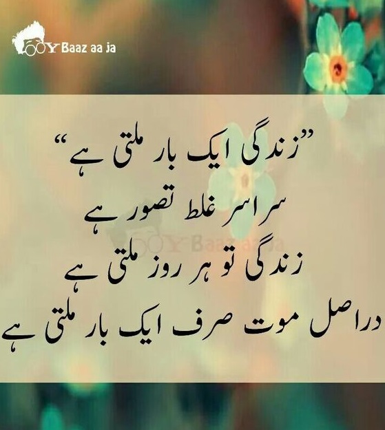 Beautiful Life Urdu With Awesome Quotes on Zindagi - Sad Poetry Urdu