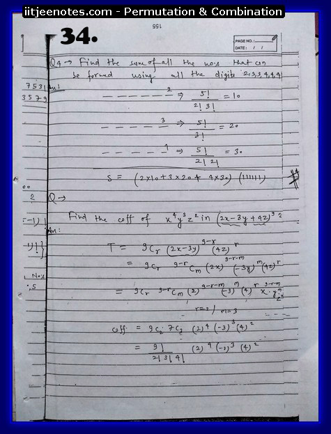 permutation and combination notes2