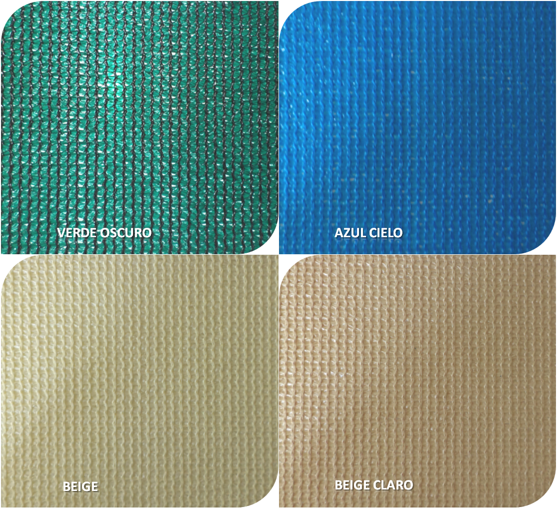 colores de malla raschel