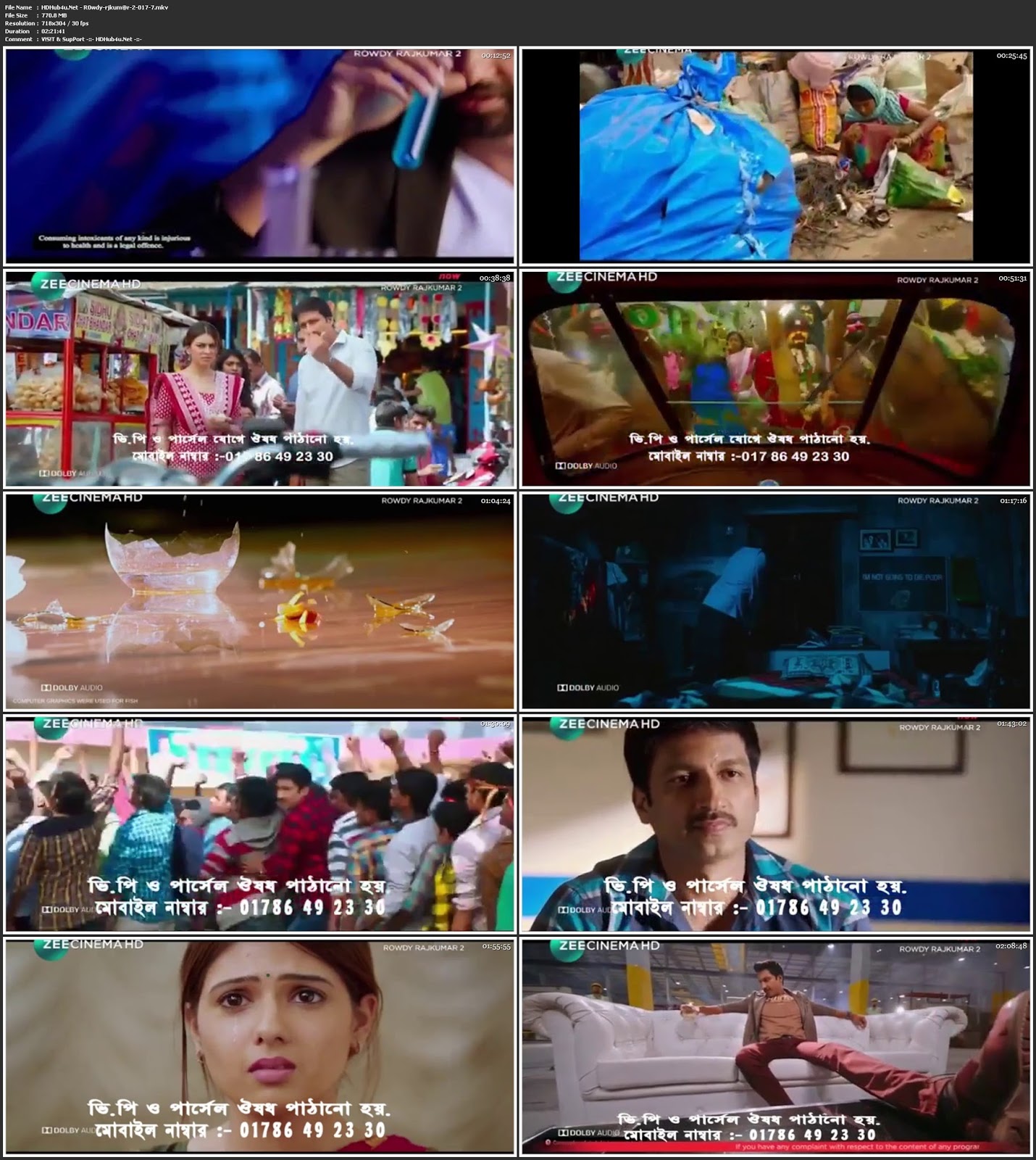 Rowdy Rajkumar 2 2018 Hindi Dubbed HDTV x264 750MB Download
