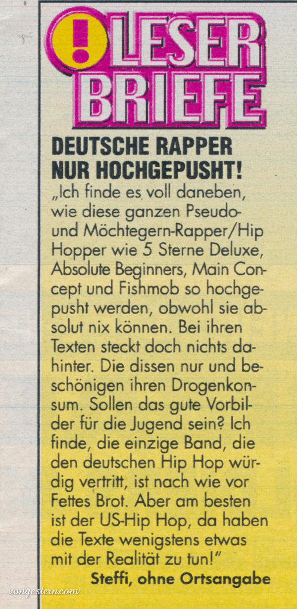 Vongestern Blog Hip Hop