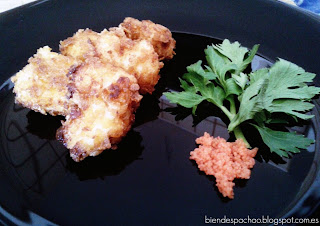Gambas con bechamel