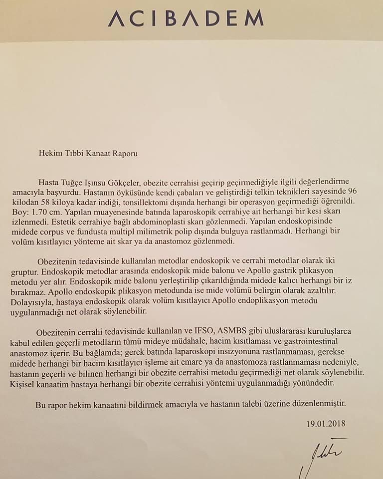 Tugce Isinsu Spirituel Danisman Yazar Mide Ameliyati Oldu Iftiralarina Kanit Ve Cevap