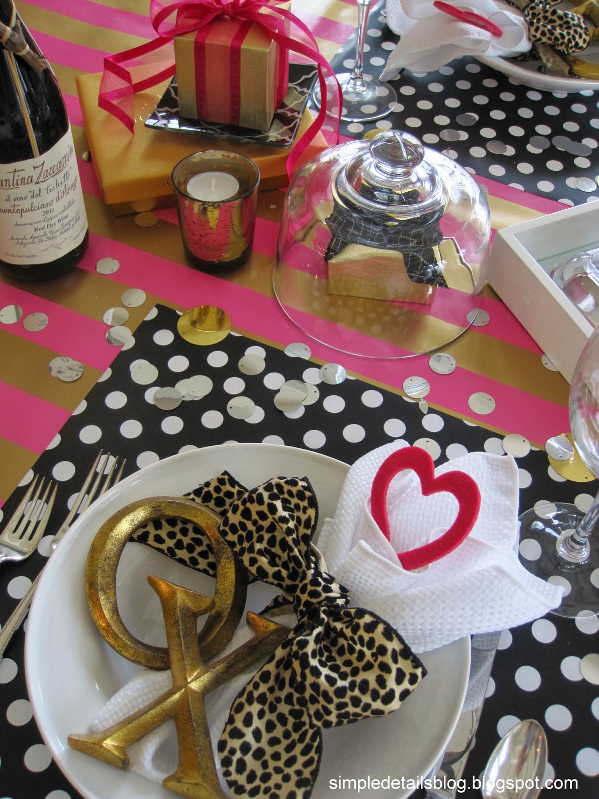 Simple Details: kate spade inspired valentine table...