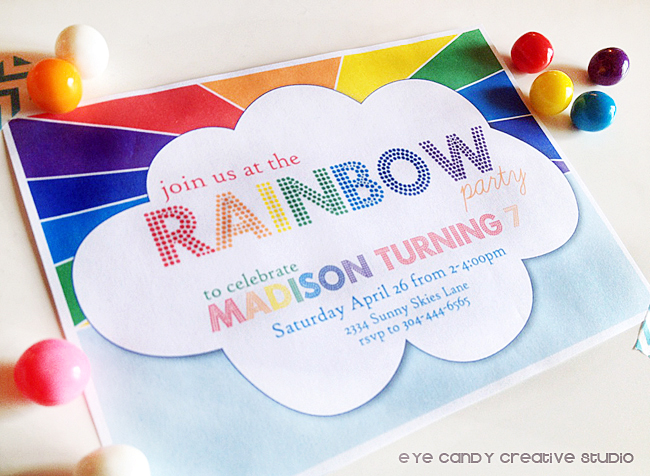 rainbow birthday party, rainbows, rainbow party ideas, gumballs
