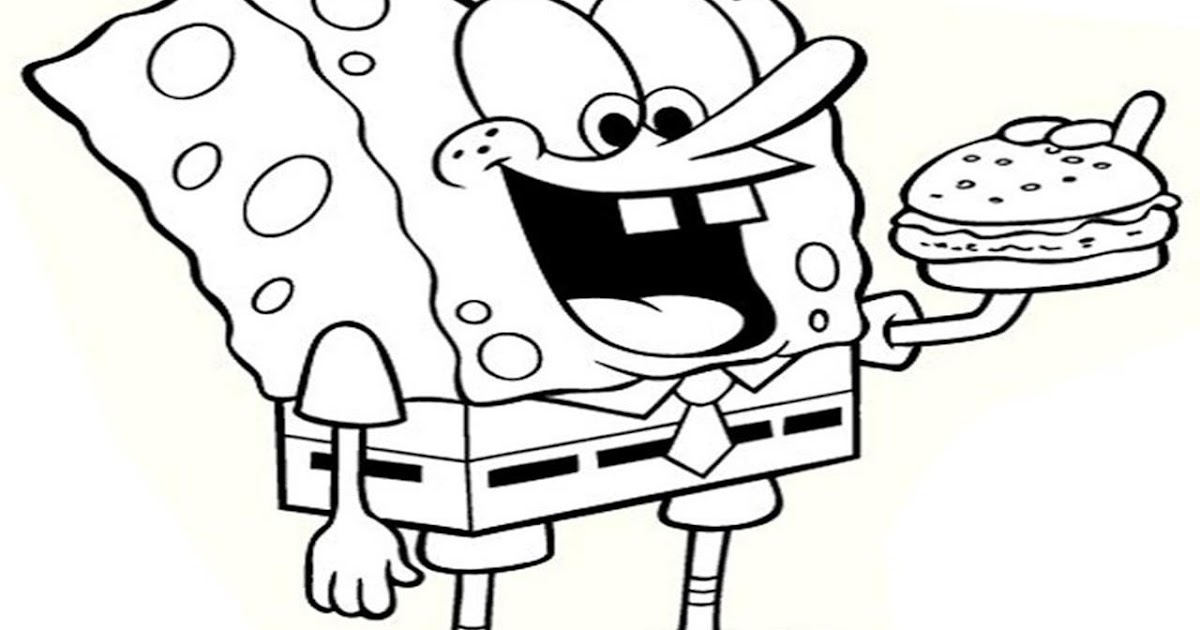gambar mewarnai rumah spongebob 