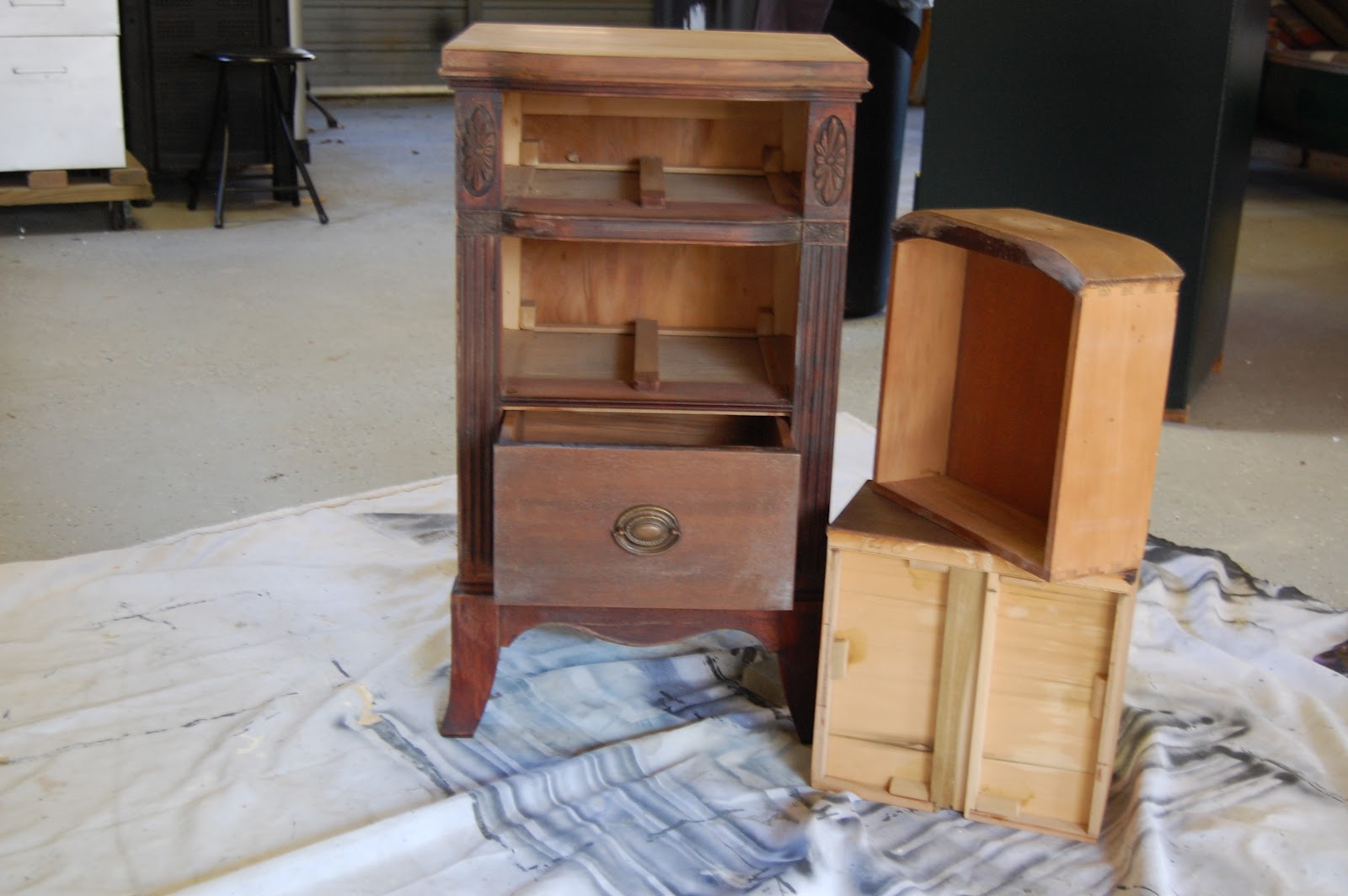 Refinished Bedside Table