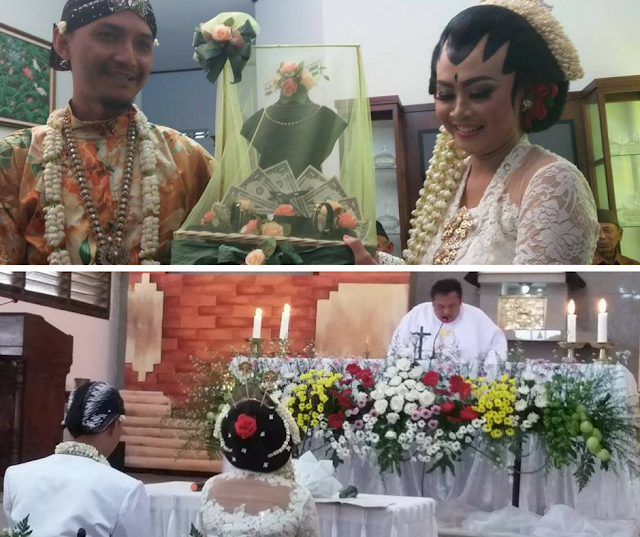 Pernikahan Beda Agama, Kedua Mempelai ini Melangsungkan 2 Upacara Pernikahan Pernikahan Beda Agama, Kedua Mempelai ini Melangsungkan 2 Upacara Pernikahan