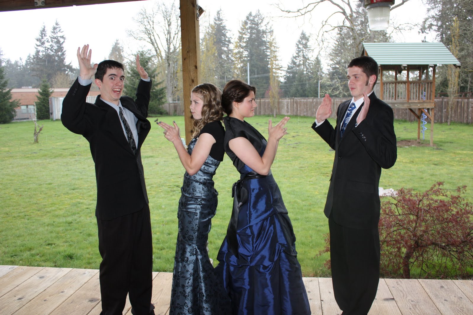 My girls and I Priest/Laurel Prom (aka "Mormon Prom")