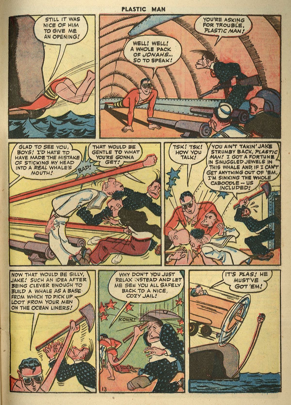 Read online Plastic Man (1943) comic -  Issue #3 - 49