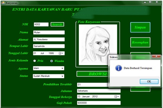 Form Data Karyawan form-data-karyawan