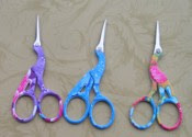 Floral Stork Scissors